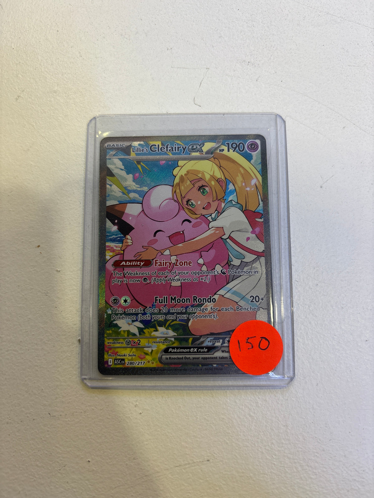 Lillie’s Clefairy EX Pokemon Card
