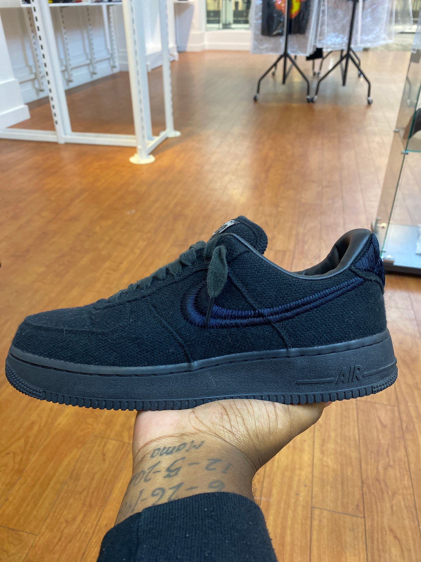 Stussy X Air Force 1 Triple Black (Used)