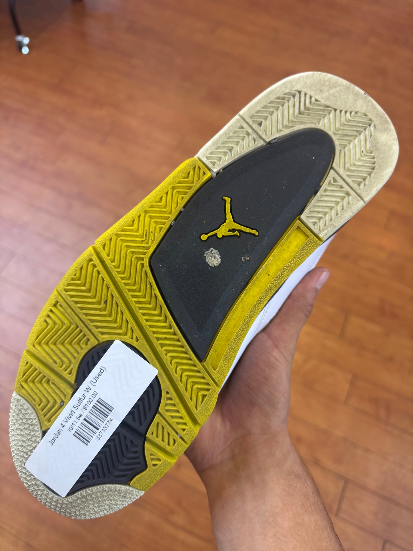 Jordan 4 Vivid Sulfur W (Used)