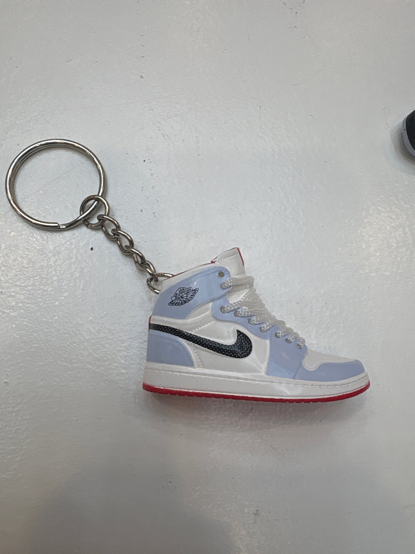 Jordan 1 Mid Half Blue Keychain