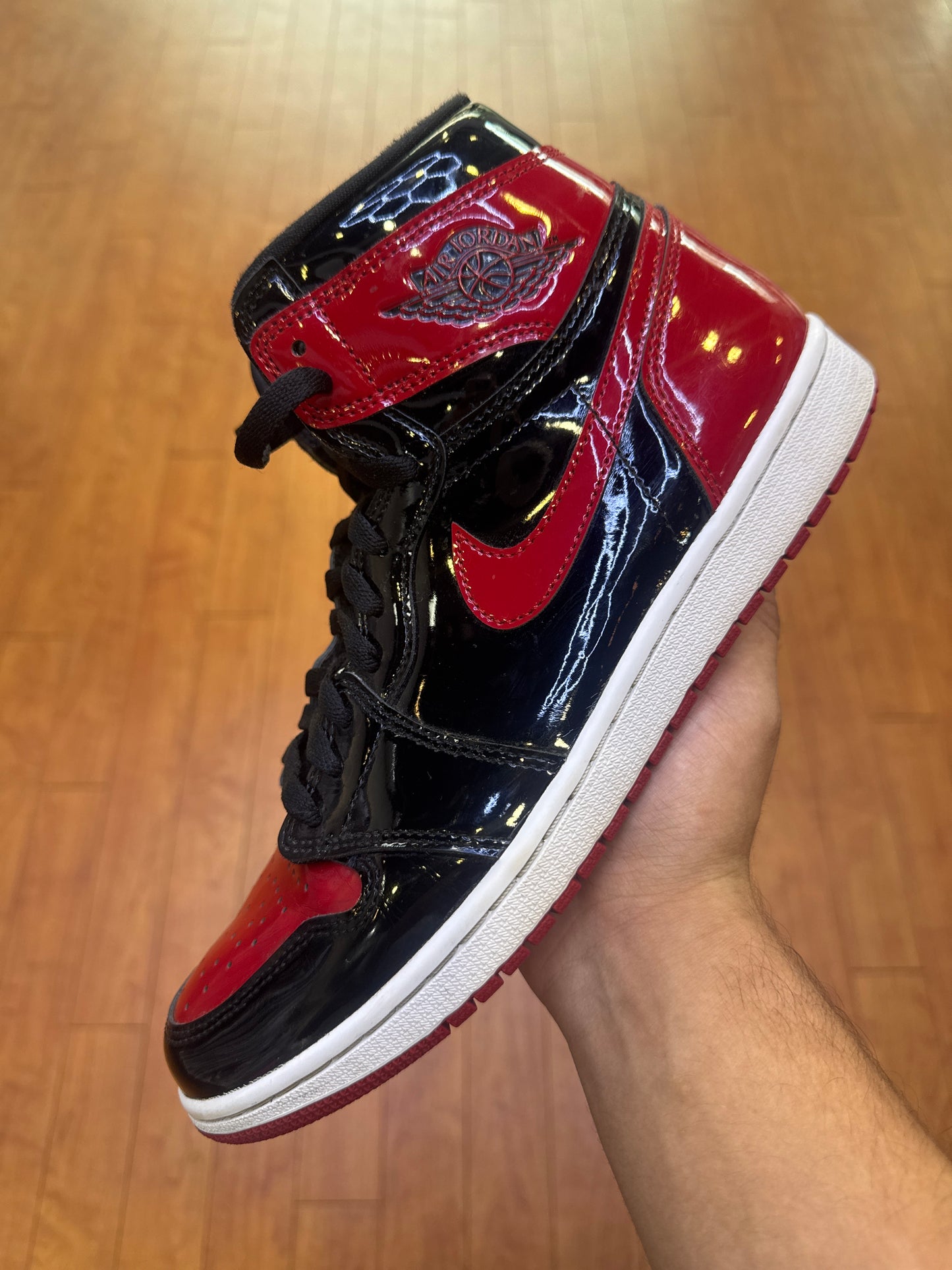 Jordan 1 High Patent Bred (Used)