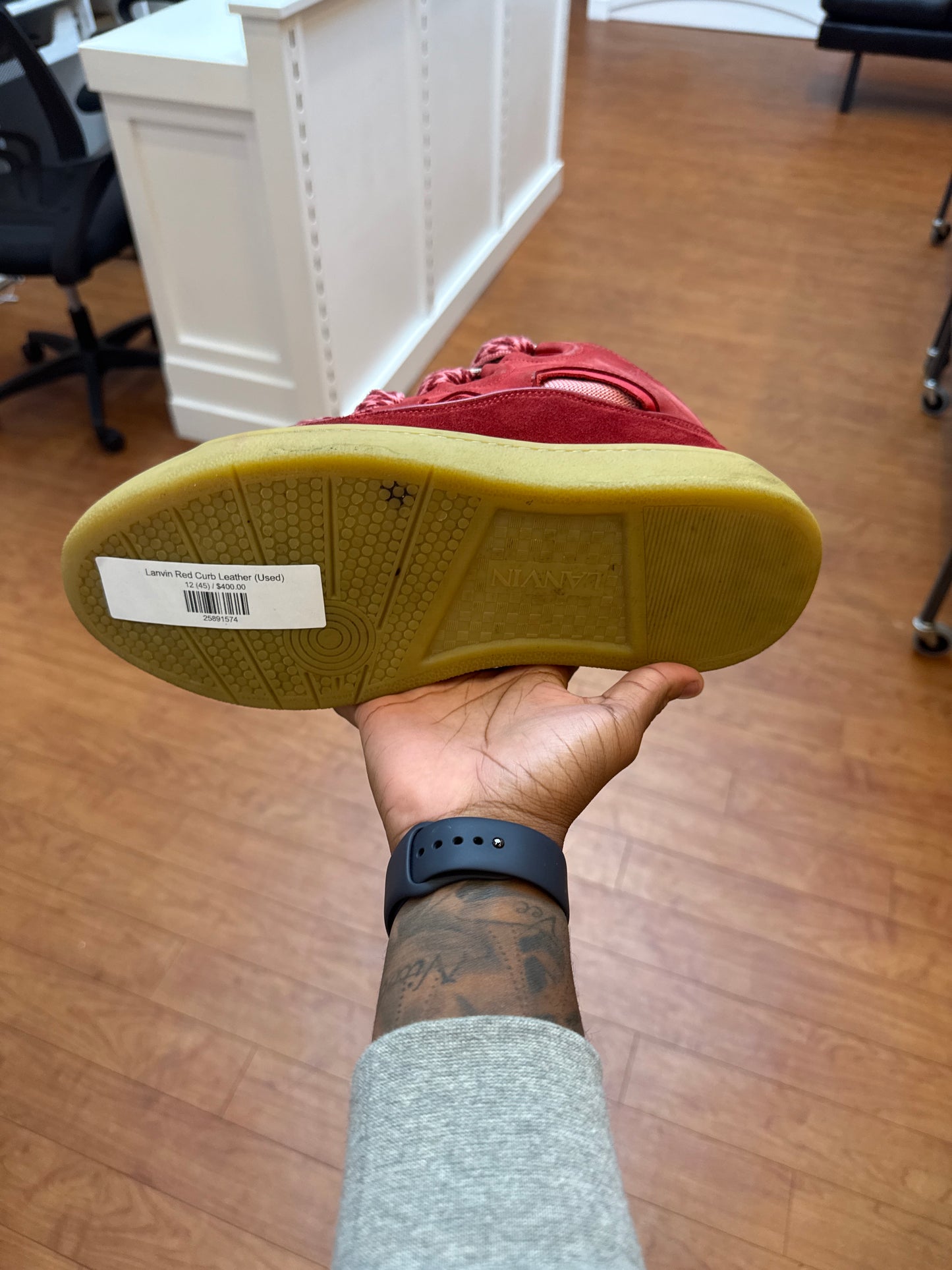 Lanvin Red Curb Leather (Used)