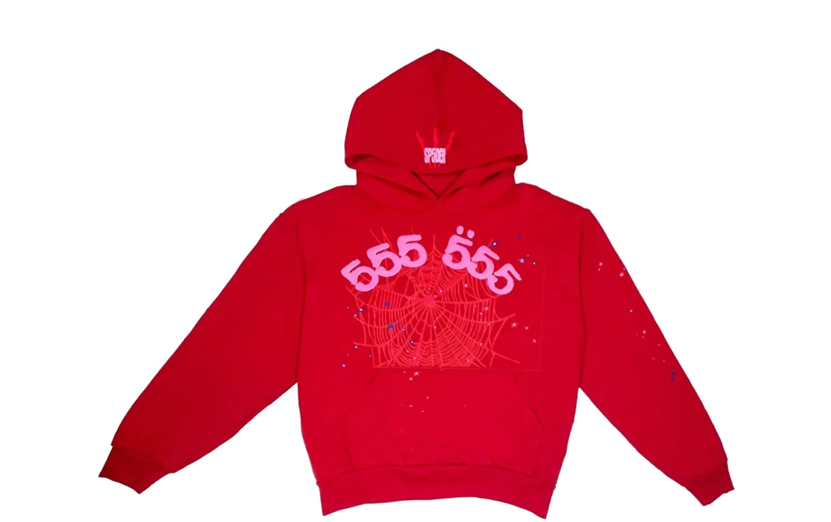 Sp5der 555 Red Hoodie