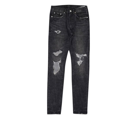 PURPLE BRAND Distress Grey Jeans