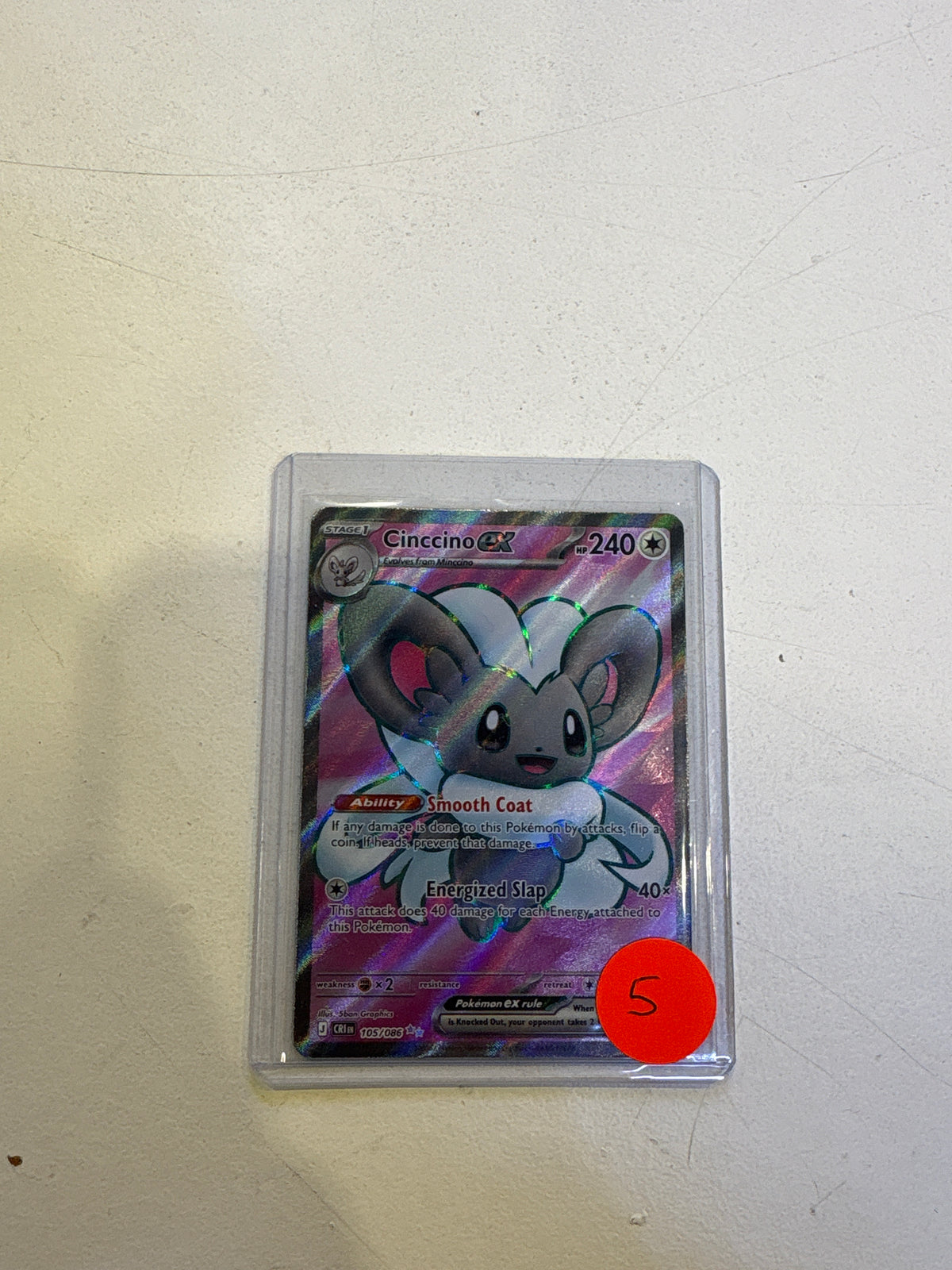 Cinccino EX Pokemon Card