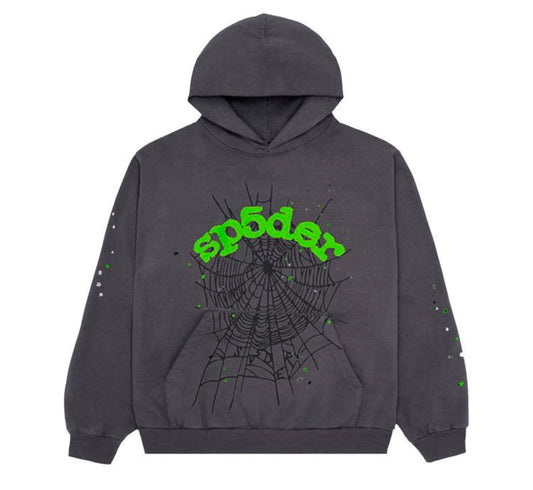 Sp5der Slate Grey Hoodie