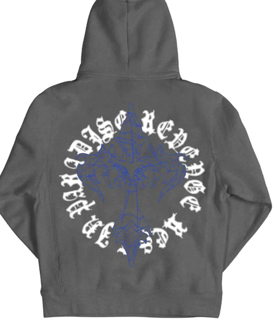 Revenge Web Cross Vintage Hoodie