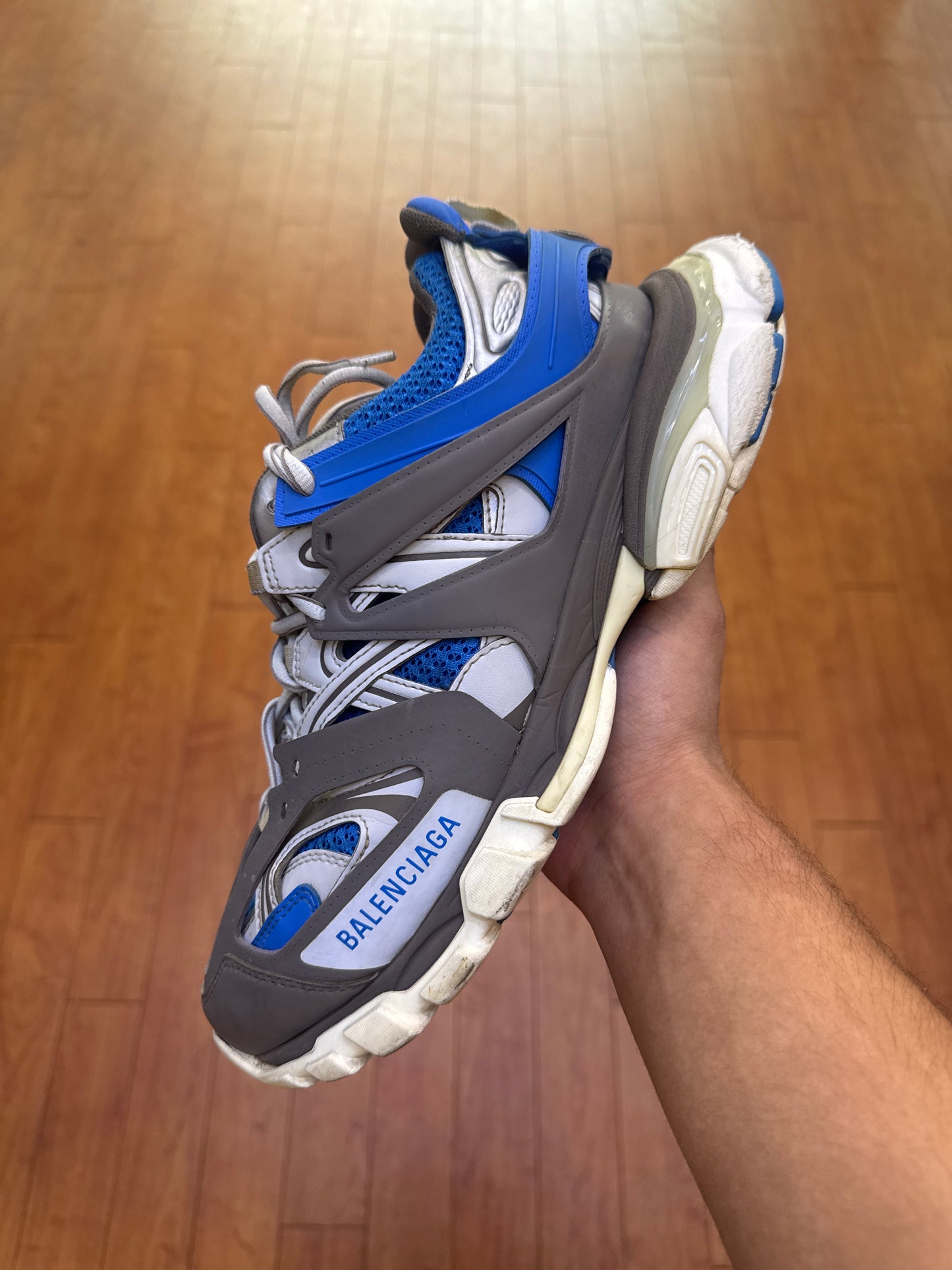 Balenciaga Track LED Light Grey Blue (Used)