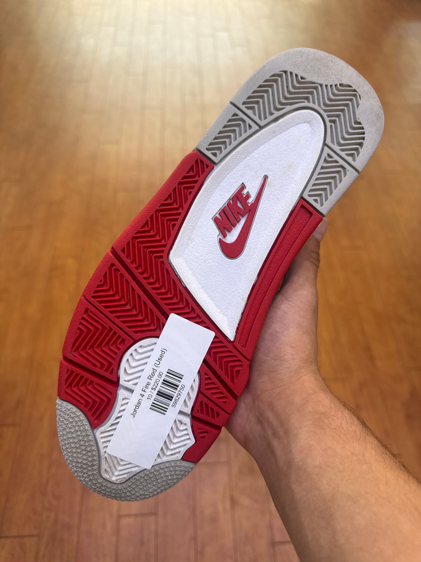 Jordan 4 Fire Red (Used)