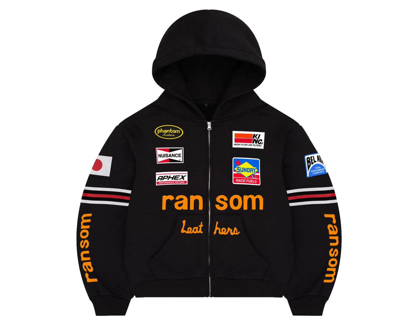 Ransom Zip Black Hoodie