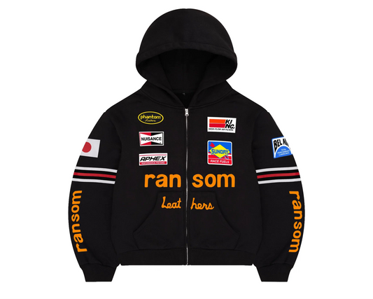Ransom Zip Black Hoodie