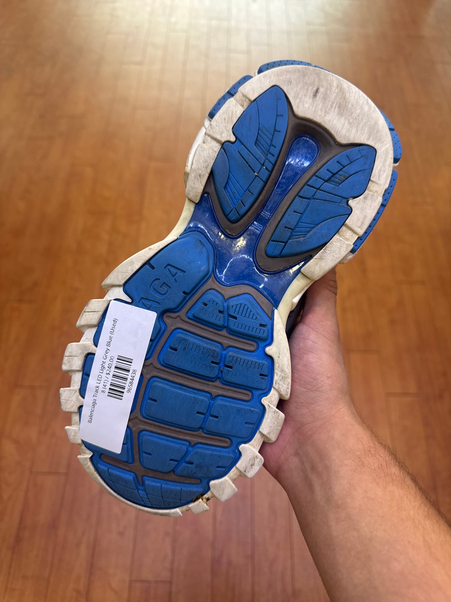 Balenciaga Track LED Light Grey Blue (Used)