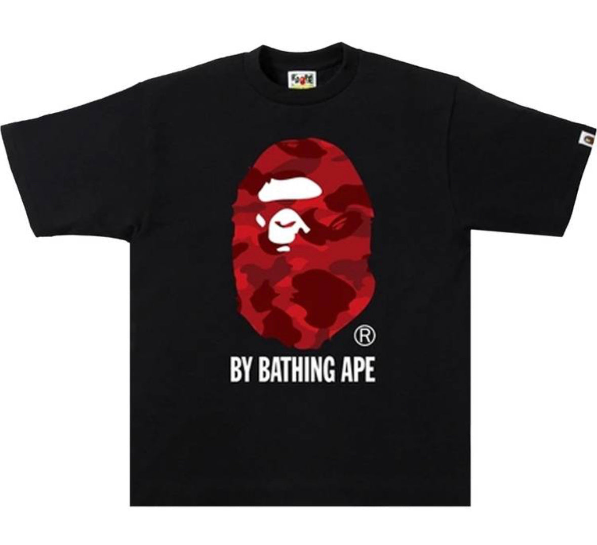 BAPE Color Camo By Bathing Black/Red Tee