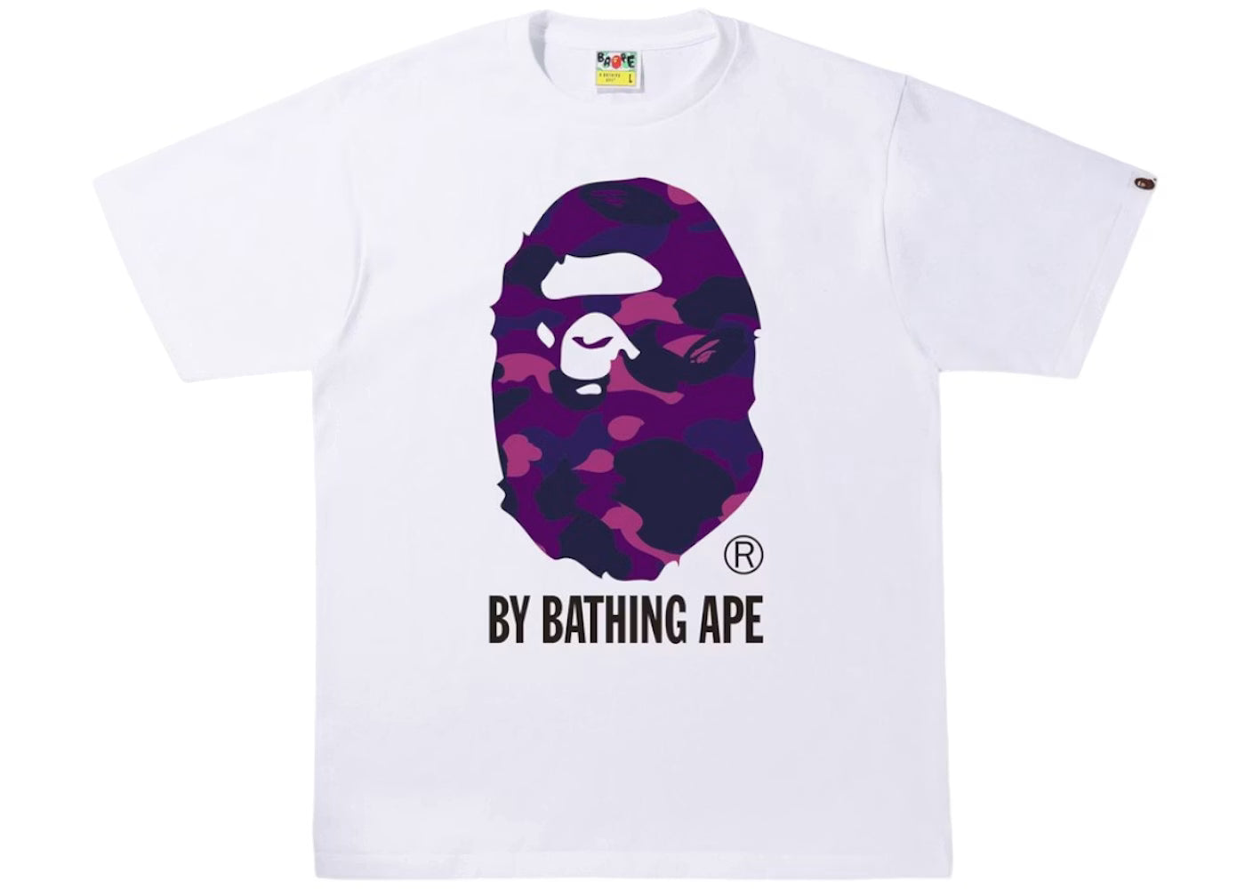 BAPE Color Camo By Bathing Ape Tee White/Purple