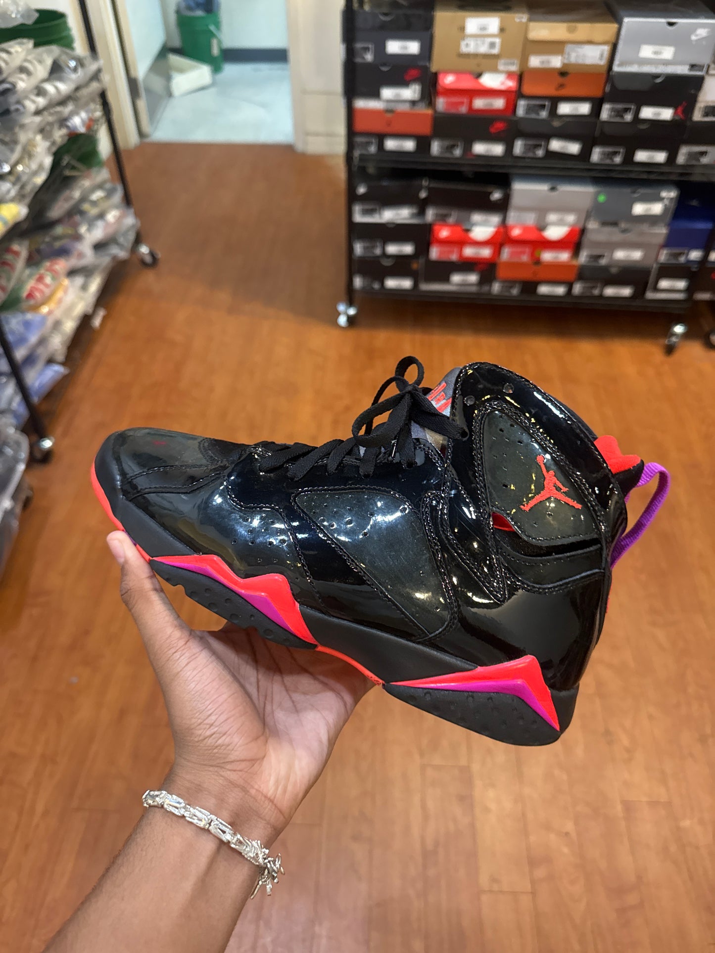 Jordan 7 Black Gloss W (Used)