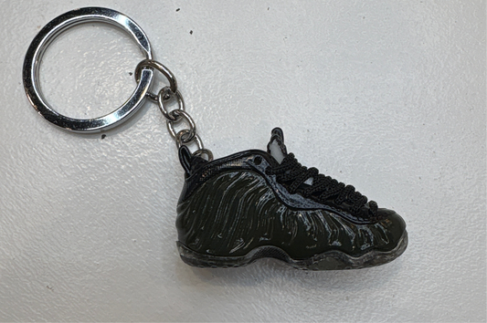 Air Foamposite Dark Green Keychain