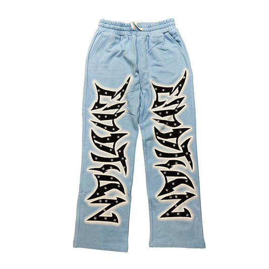 Mixed Emotions Blue Graffiti Sweatpants