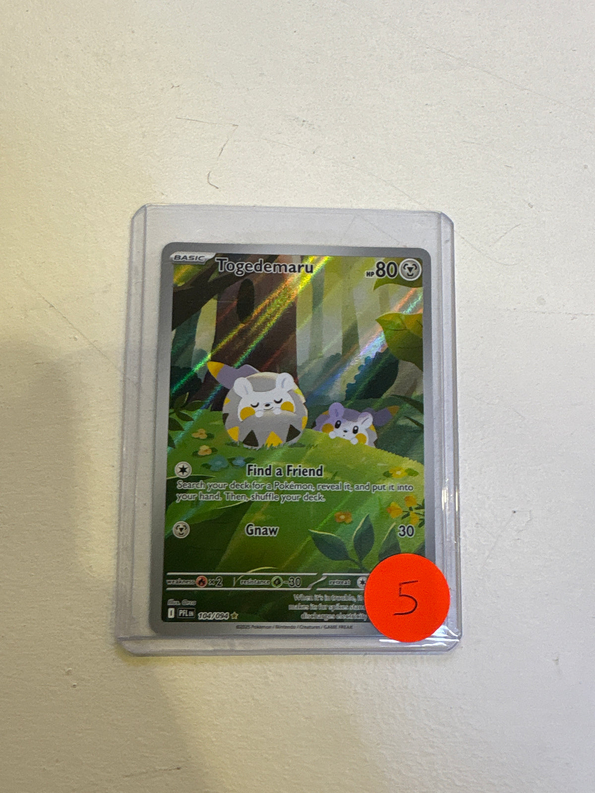 Togedemaru Pokemon Card