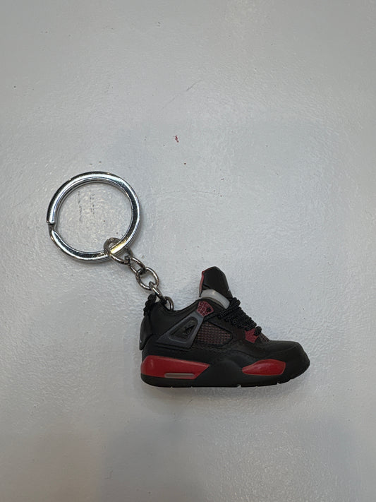 Jordan 4 Red Thunder Keychain