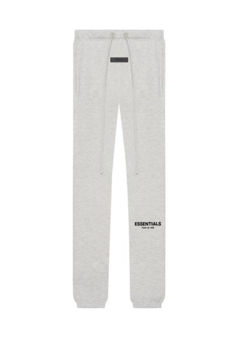 Essentials Light Oatmeal Cuffed Sweatpants