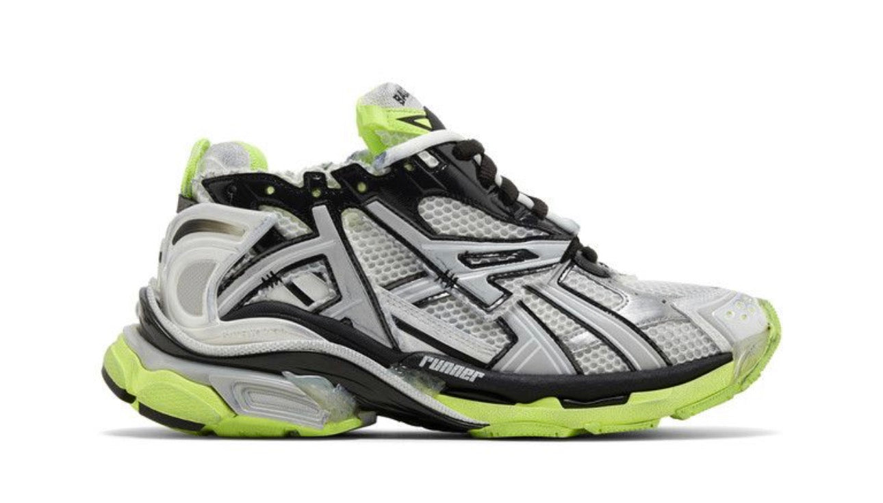 Balenciaga Runner Sneaker White Fluo Yellow (Used)