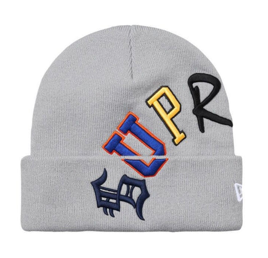 Supreme New Era Arc Grey Beanie