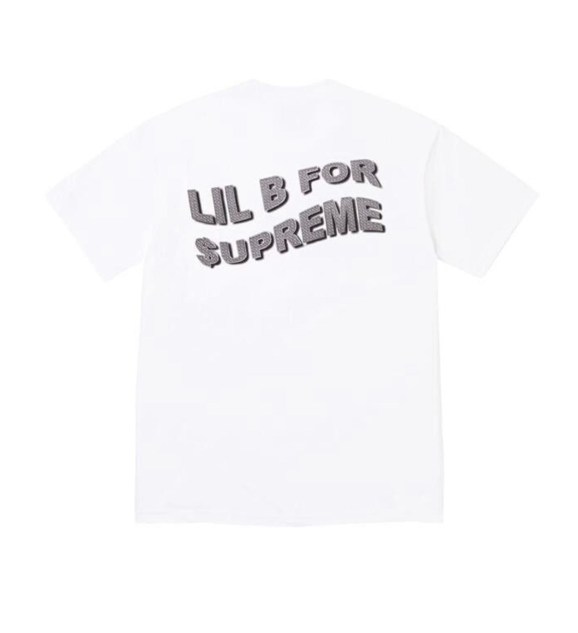 Supreme Based Tee White Why Hate