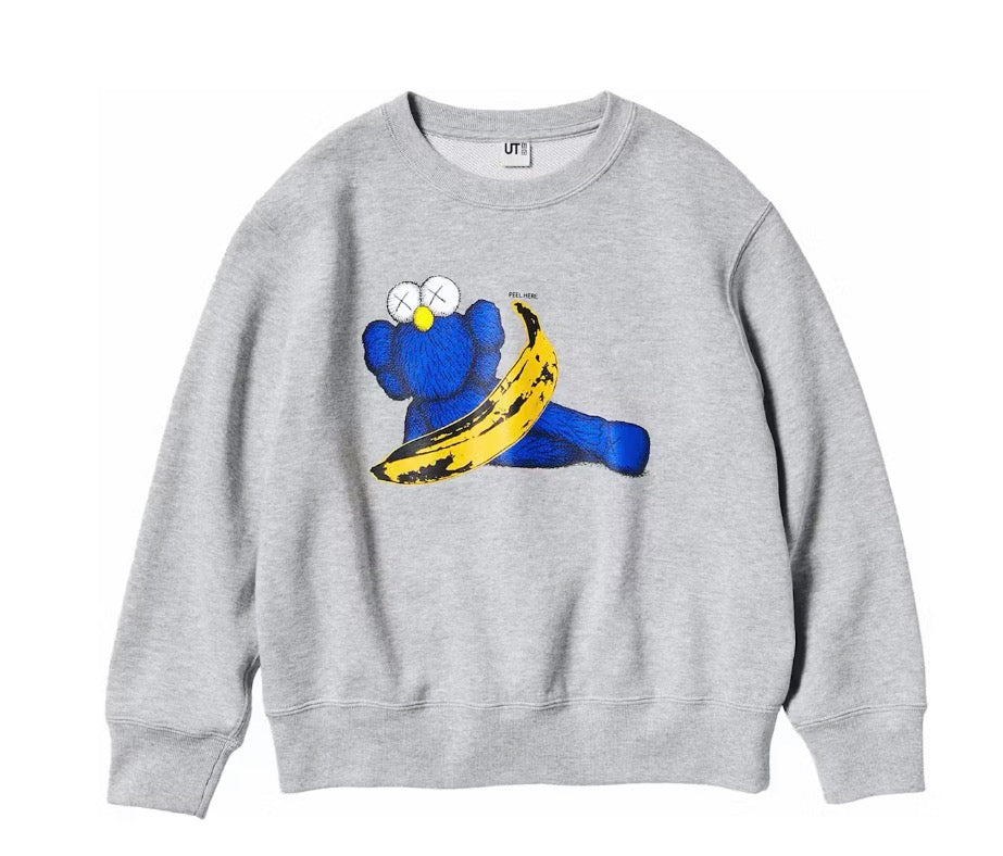 KAWS x UNIQLO Crewneck Grey