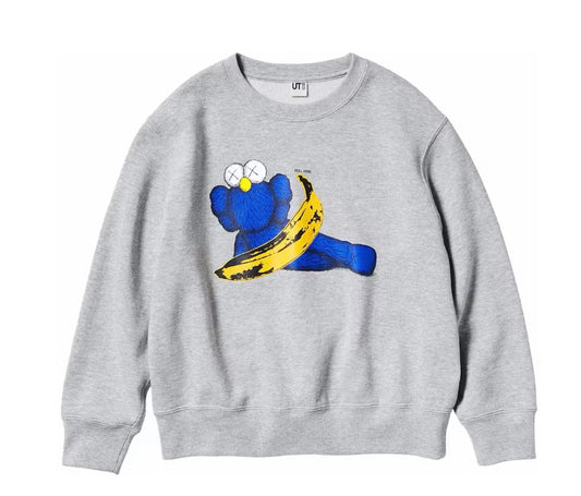 KAWS x UNIQLO Crewneck Grey