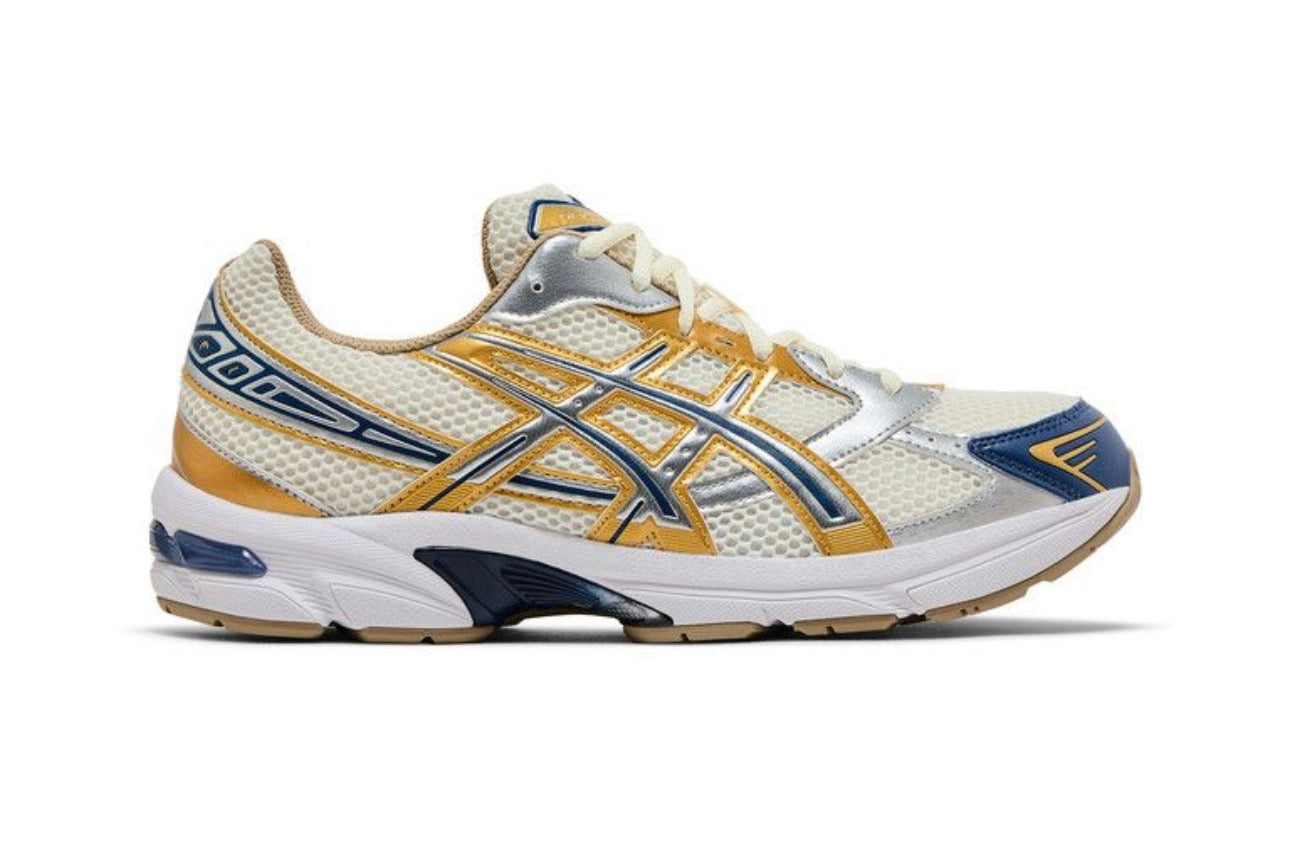 ASICS Gel 1130 Cream Pure Silver Gold Blue (Used)