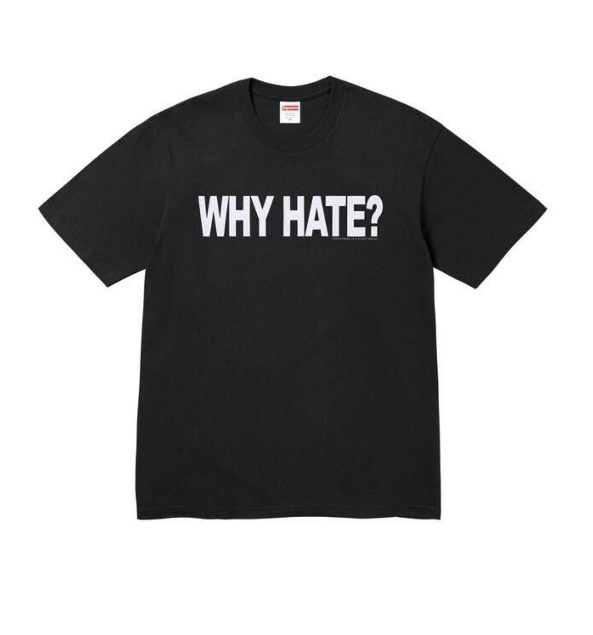 Supreme Based Tee Black Why Hate