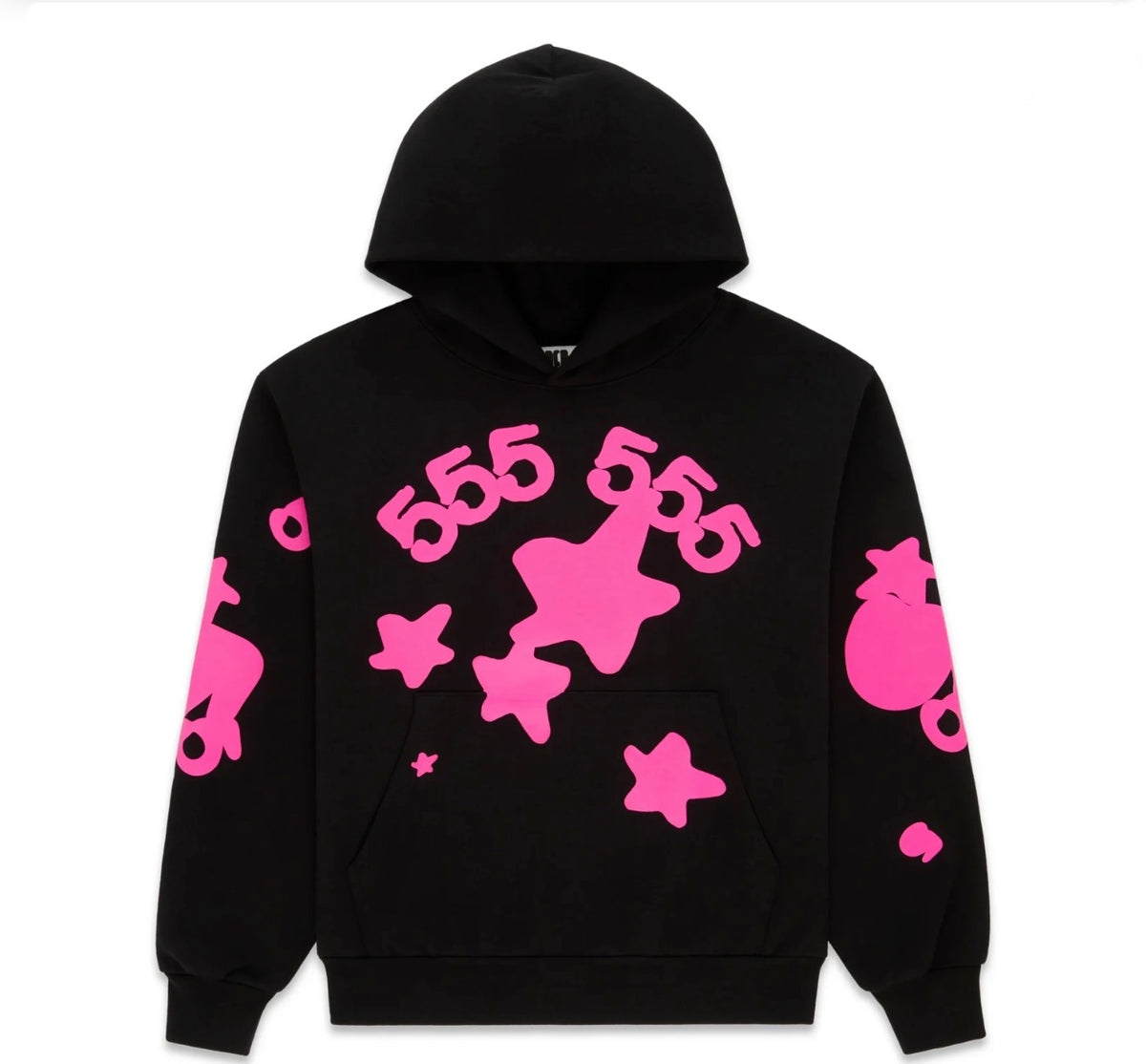 Sp5der Black Pink Beluga Hoodie