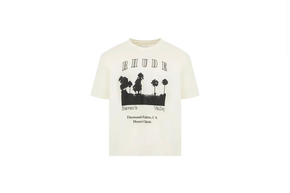 Rhude Thousand Palms Tee Vintage White