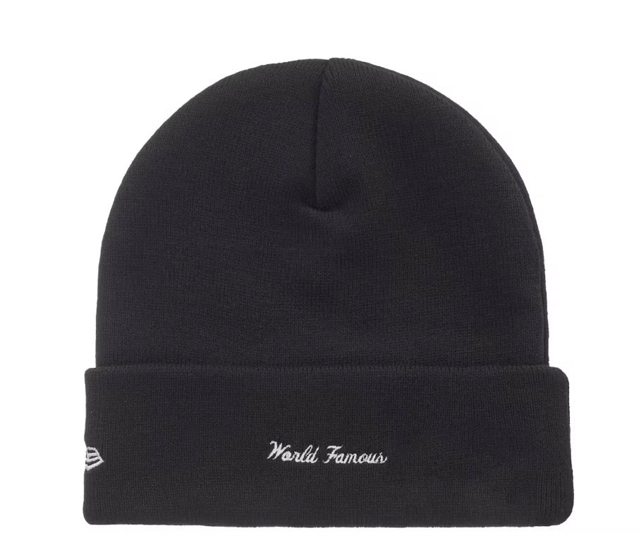 Supreme New Era Action Black Beanie