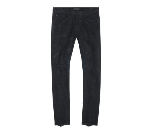 PURPLE BRAND Black Oil Spill Jeans