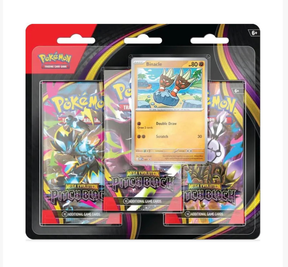 Pokemon Mega Evolution Pitch Black 3-Booster Pack Blister