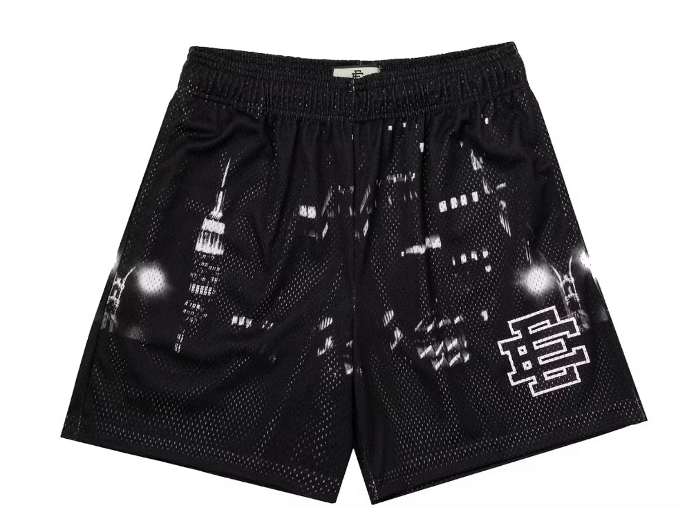 Eric Emanuel Black Skyline Shorts