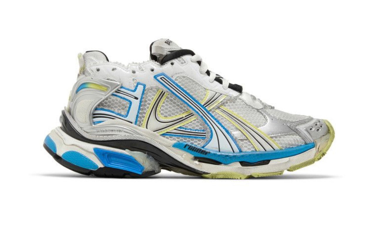 Balenciaga Runner Sneaker White Yellow Blue (Used)