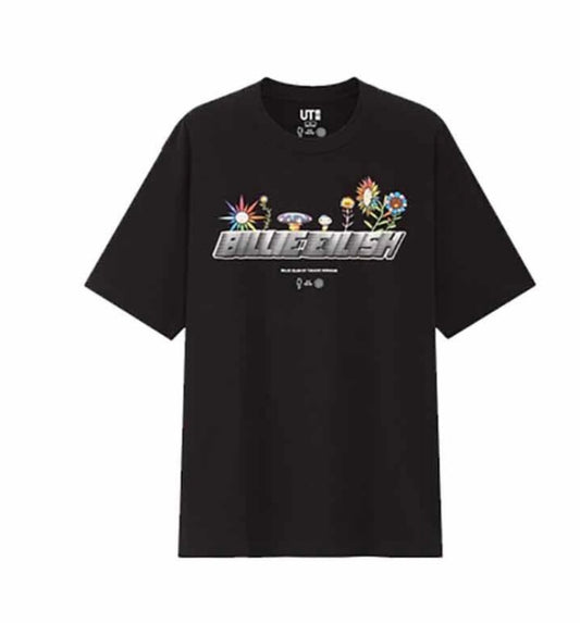 Murakami x Uniqlo Billie Elish Black Tee