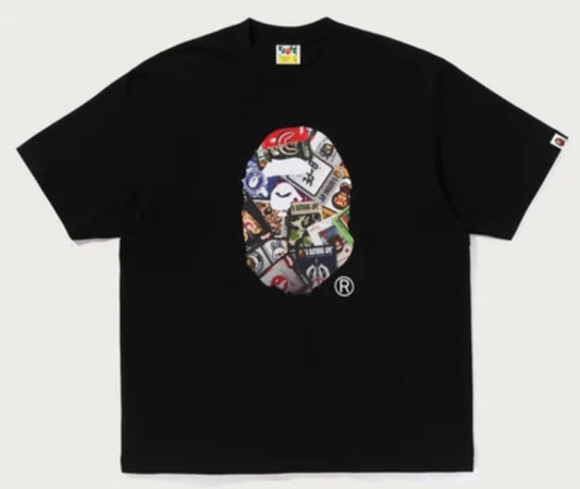 BAPE Trading Card Relaxed Fit Black Tee