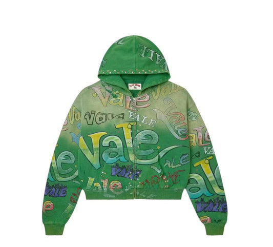 Vale Spearmint Zip Up Hoodie
