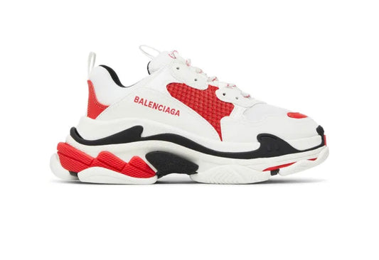 Balenciaga Triple S White Red Black (Used)