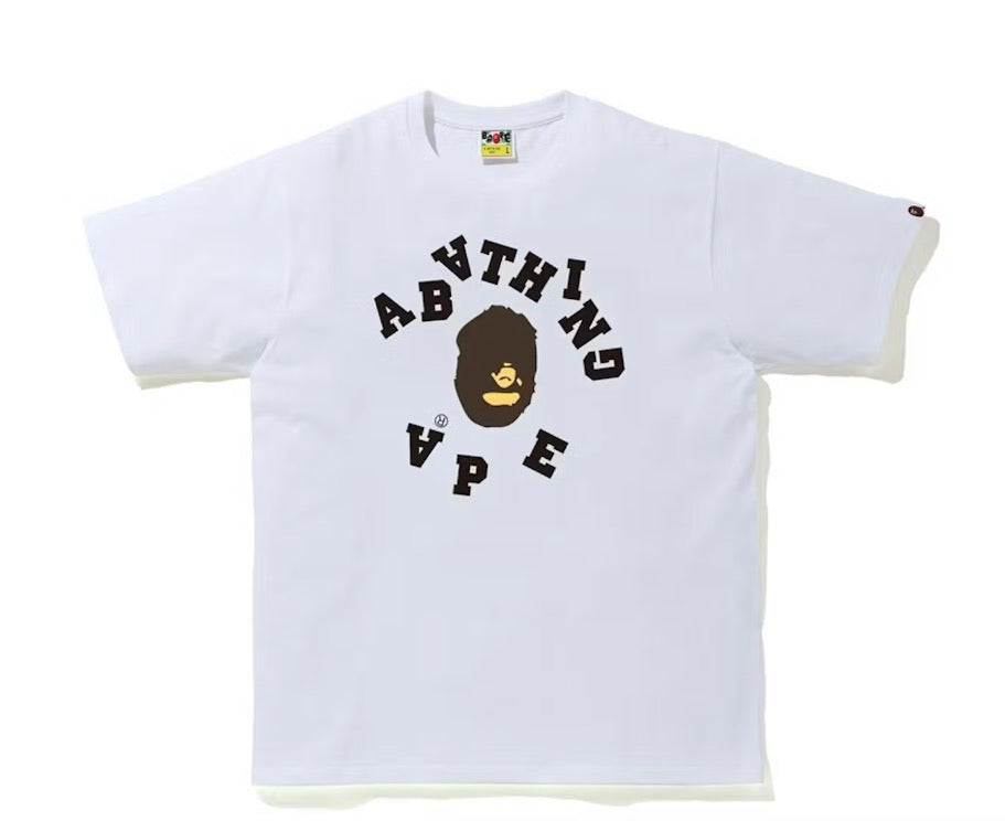 BAPE College Broken White Tee