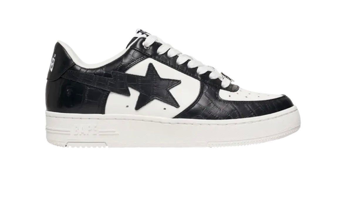 Bape Sta Low #3 White Black Cloud Camo