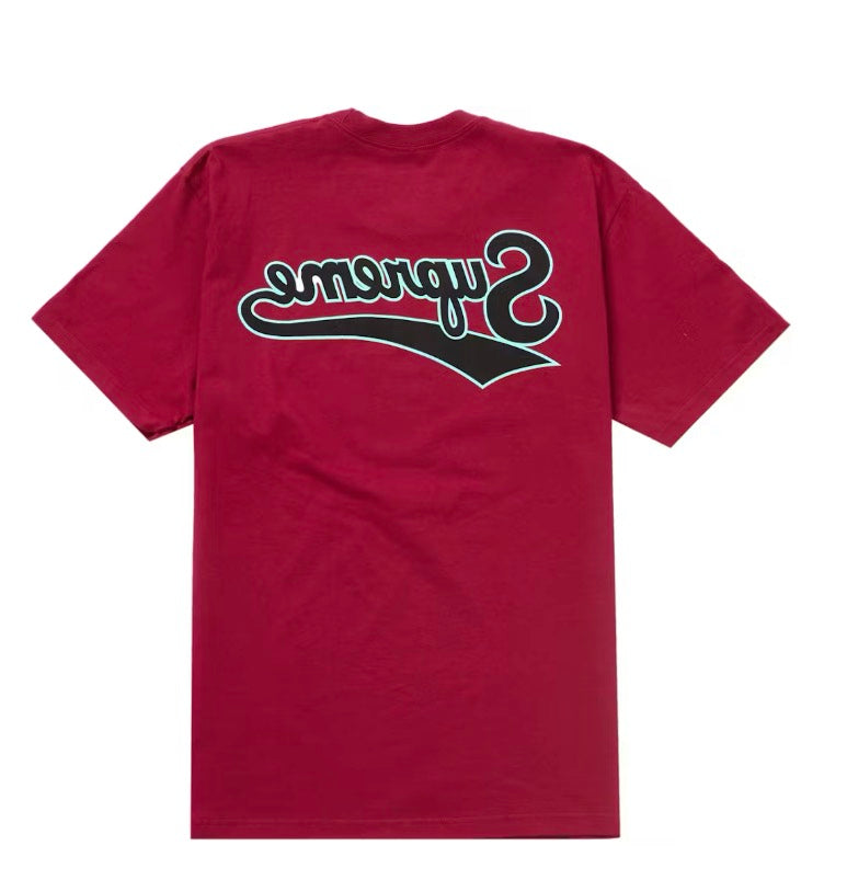 Supreme Cardinal Backwards Tee