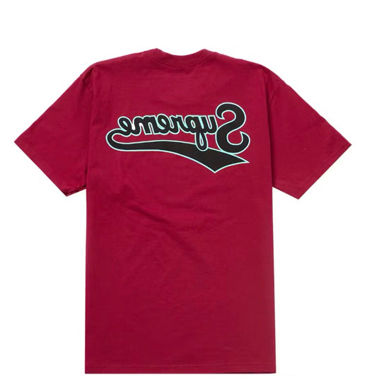 Supreme Cardinal Backwards Tee