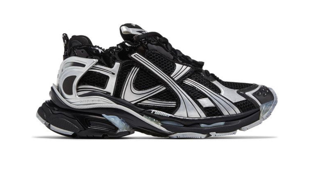 Balenciaga Runner Sneaker Black Silver (Used)