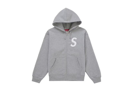 Supreme S Logo Grey Zip Up Jacket