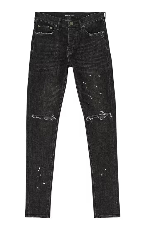 PURPLE BRAND Over Spray Pants Black Jeans