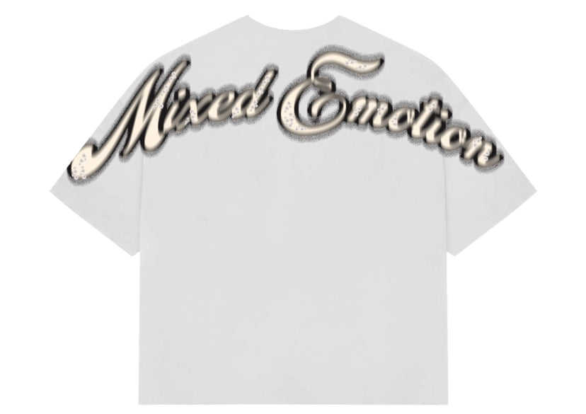 Mixed Emotion White Pearl Tee